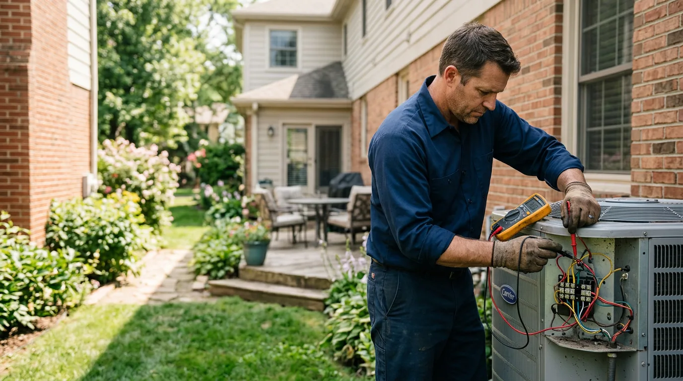 HVAC technician working near Exton, PA